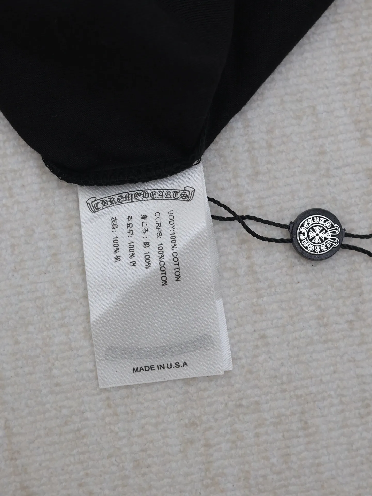 🅿️280 Chrome Hearts*/Chrome Hearts 25 new shadow cross short-sleeved T-shirt. The fabric is made of 26-woven 200g cotton, and the printing is hand-printed with glue. Size: S/M/L